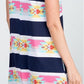Aztec Short Sleeve Dress with Side Pocket