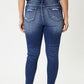 Kan Can Jeans Hem Detail Ankle Skinny Plus Size
