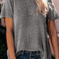 Grey Short Sleeve Top