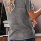 Grey Short Sleeve Top