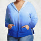Blue Ombre Terry Hoodie