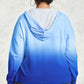 Blue Ombre Terry Hoodie