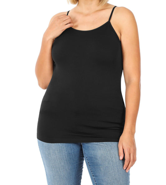Black Cami with Adjustable Strap