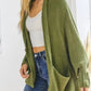 Olive Slouch Cardigan