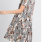 Floral Print Dress with Ruffle Detail