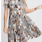 Floral Print Dress with Ruffle Detail