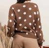 Brown Polka Dot Sweater