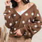 Brown Polka Dot Sweater